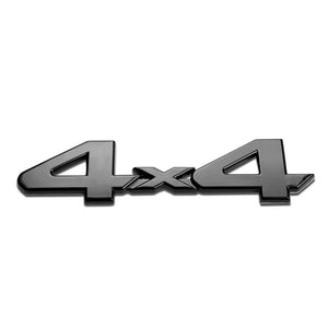 Black 4X4 Text Letter Sign Motor Sport Rear Trunk Badge Decal TRIM Emblem-Exterior-BuildFastCar