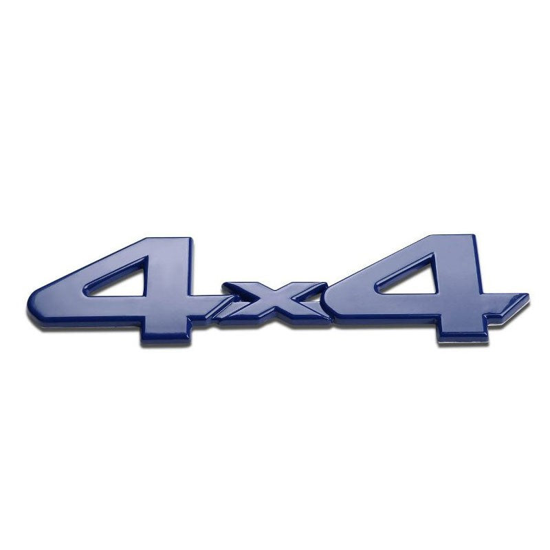 Blue 4X4 Sign Logo Sport Rear Trunk Badge Decal Sticker TRIM Hood Emblem-Exterior-BuildFastCar