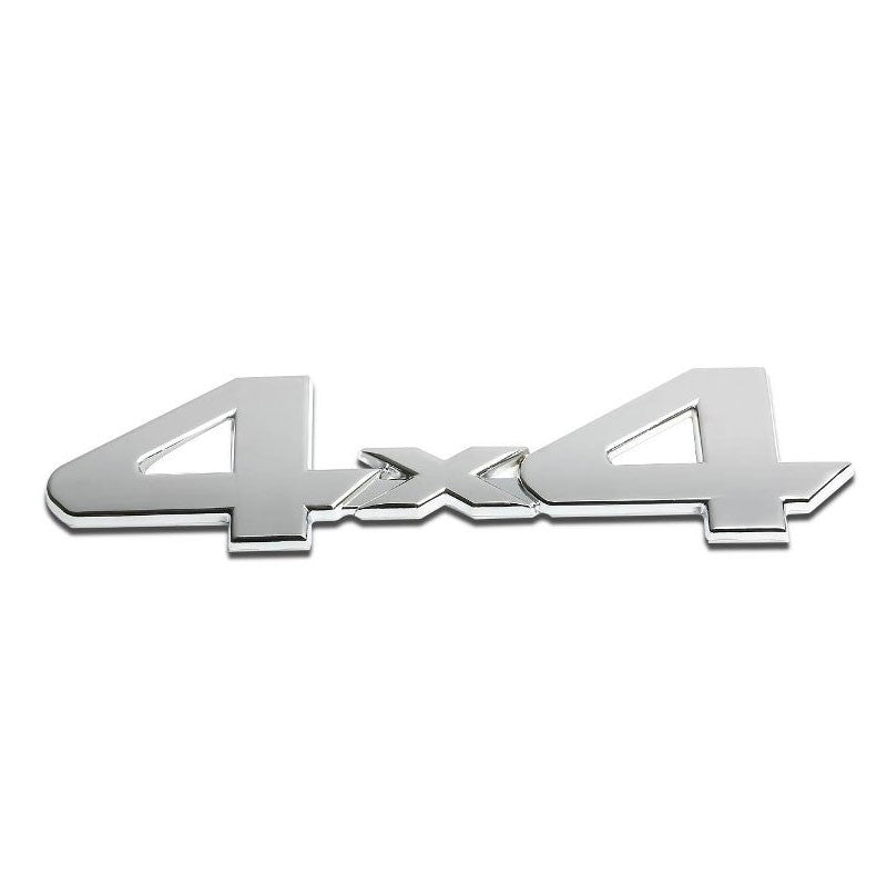 Chrome Metal 4X4 Letter Sign Race Car Rear Trunk Logo Badge Decal Plate Emblem-Exterior-BuildFastCar