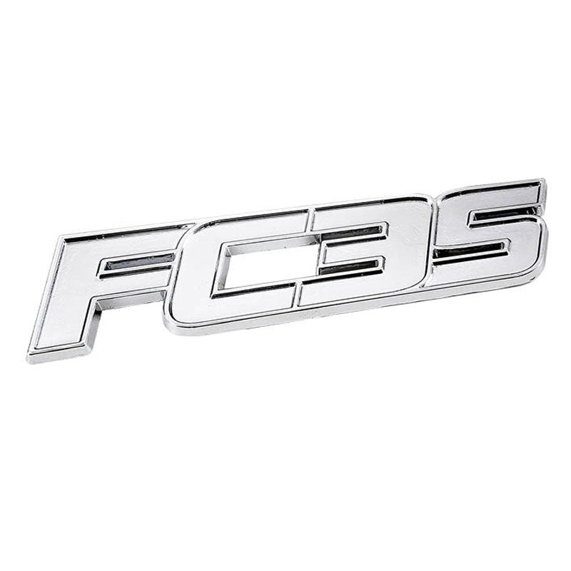 Chrome FC3S Trim Logo Name Sign Trunk Badge Emblem Metal Decal 3M Sticker-Exterior-BuildFastCar