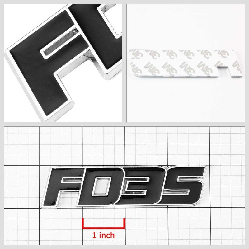 Black FD3S Trim Logo Sign Sport Coupe Trunk Badge Emblem Metal Decal 3M Sticker-Exterior-BuildFastCar