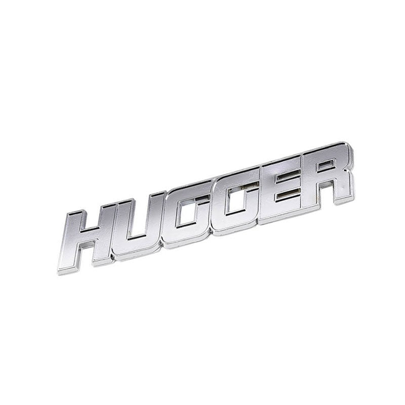 Chrome Hugger Symbol Sign Decal Trunk Logo Badge Emblem Metal Polished 3M Tape-Exterior-BuildFastCar