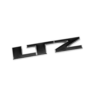 Black LTZ Letter Logo Sign Pickup Badge Emblem Metal Plate Decal 3M Sticker-Exterior-BuildFastCar