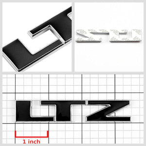 Black LTZ Letter Logo Sign Pickup Badge Emblem Metal Plate Decal 3M Sticker-Exterior-BuildFastCar