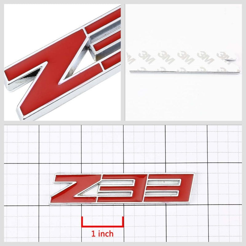Red/Chrome Z33 Logo Sign Sport Engine Sport Car Badge Emblem Metal Decal Plate-Exterior-BuildFastCar