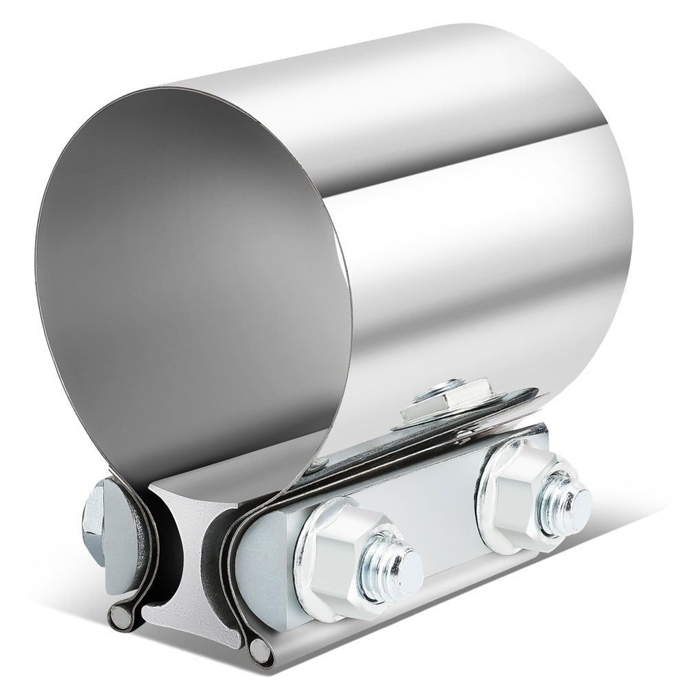 1X BFC 2.50" Exhaust Muffler Pipe Tube Butt Joint Band Clamp Sleeves 53-EPC-1007