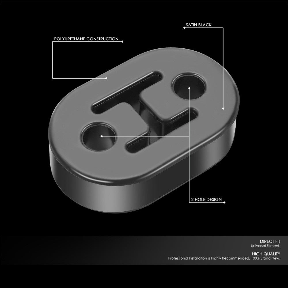 2PC 2-Hole Exhaust Hanger Insulators Mounting Bracket 14-2001