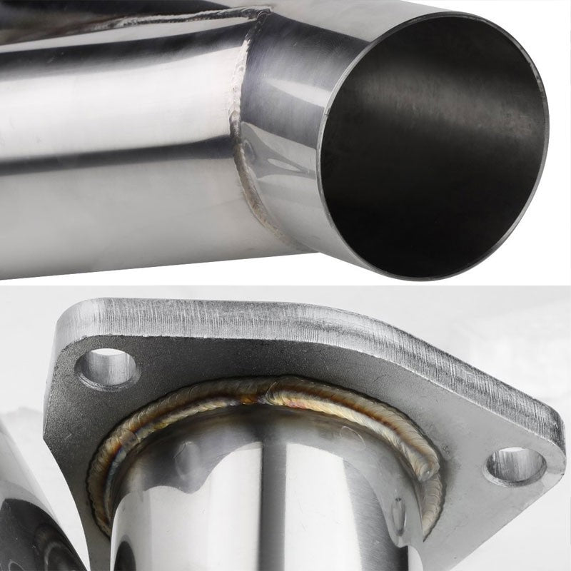 2.25" OD-2.25" OD 16 Guage SS 3-Bolt Racing Exhaust Cutout For Y-Pipe Catback-Performance-BuildFastCar