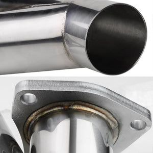 2.50" OD-2.50" OD 16 Guage SS 3-Bolt Racing Exhaust Cutout For Y-Pipe Catback-Performance-BuildFastCar