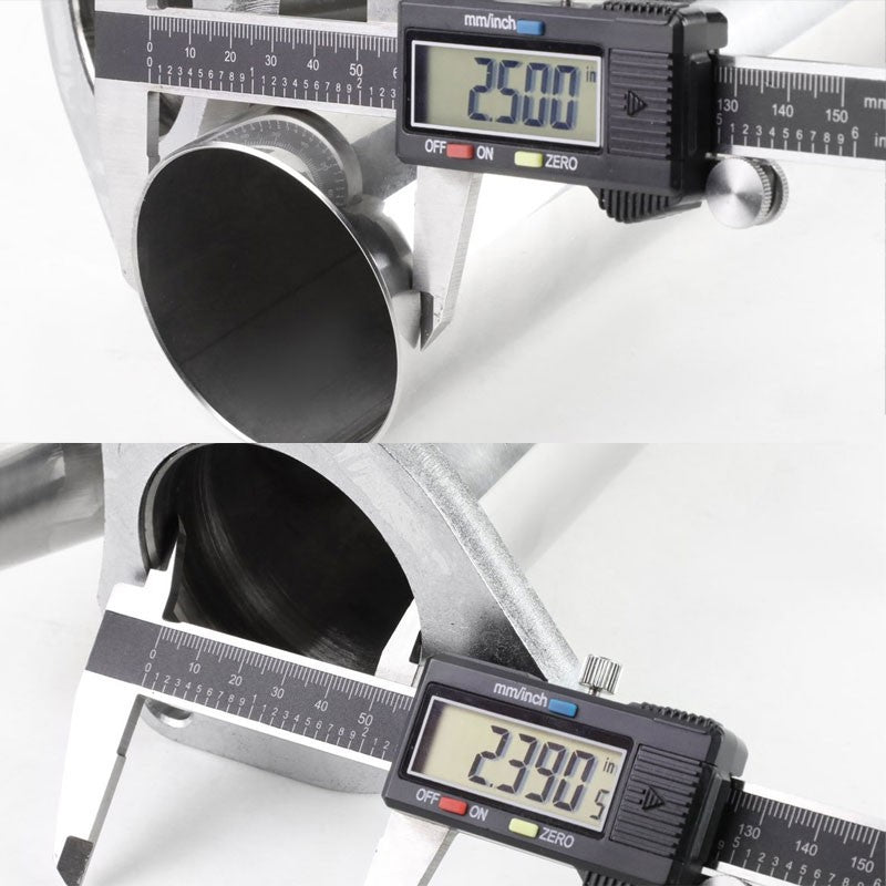 2.50" OD-2.50" OD 16 Guage SS 3-Bolt Racing Exhaust Cutout For Y-Pipe Catback-Performance-BuildFastCar