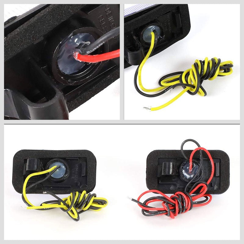 4x Clear LED Side Marker Light For 15-19 Silverado 2500/3500 HD Dually Fender-Lighting-BuildFastCar-BFC-SML-CHV15HD-CH