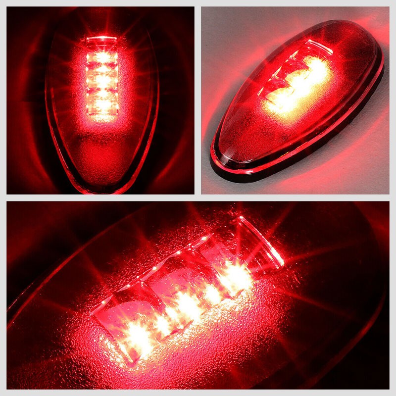 4x Smoke LED Side Marker Light For 01-14 GMC Sierra 2500/3500 HD Dually Fender-Lighting-BuildFastCar-BFC-SML-CHV01HD-SM