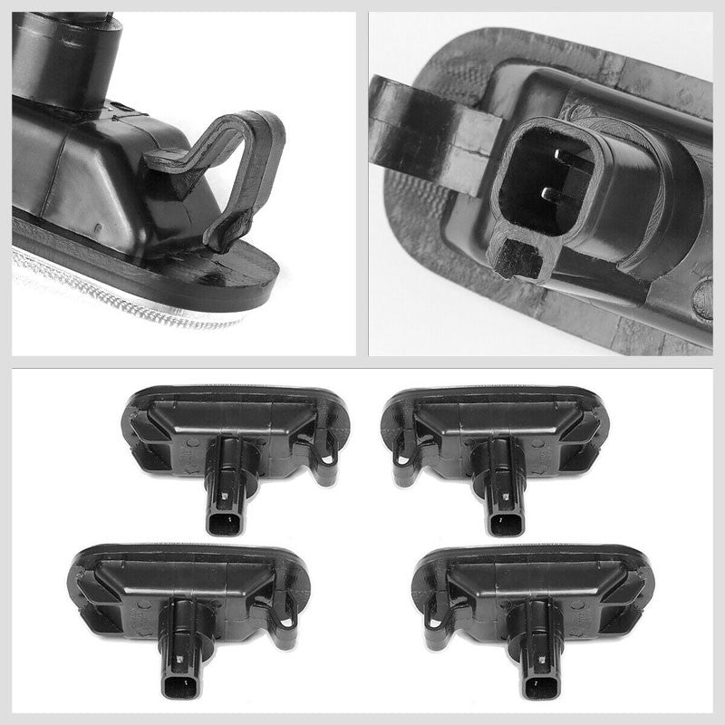 4x Clear LED Clearance Side Marker Light For 03-09 Ram 2500/3500 Dually Fender-Lighting-BuildFastCar-BFC-SML-DOD03RAM-CH