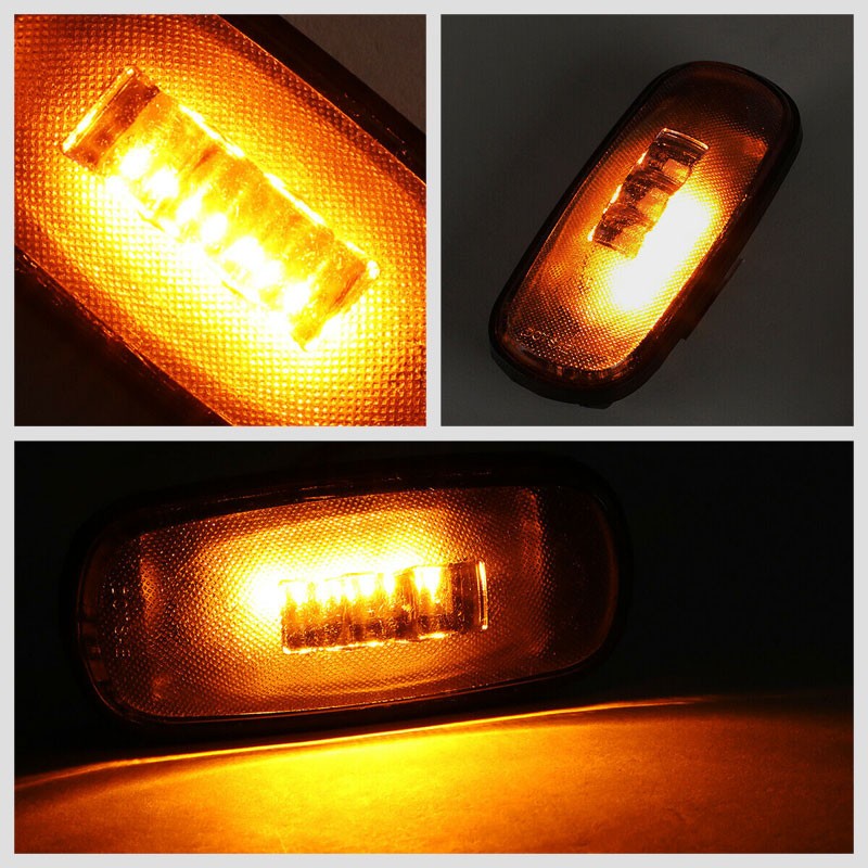 4x Smoke LED Clearance Side Marker Light For 03-09 Ram 2500/3500 Dually Fender-Lighting-BuildFastCar-BFC-SML-DOD03RAM-SM
