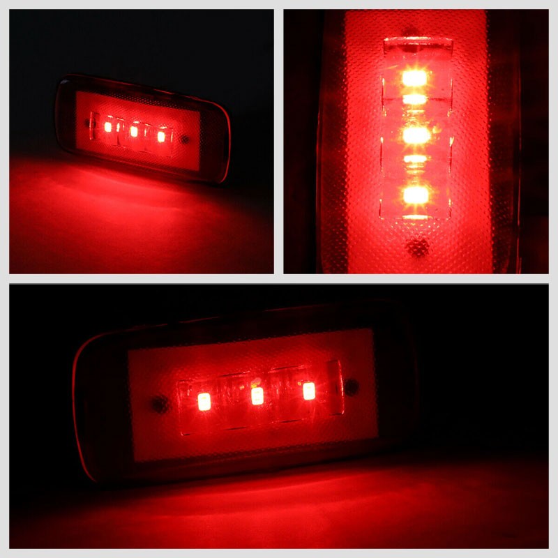 4x Smoke LED Clearance Side Marker Light For 10-17 Dodge Ram 3500 Dually Fender-Lighting-BuildFastCar-BFC-SML-DOD10RAM35-SM