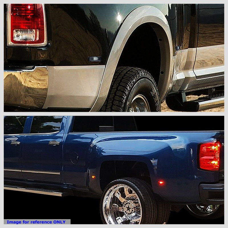 4x Smoke LED Clearance Side Marker Light For 94-02 Ram 2500/3500 Dually Fender-Lighting-BuildFastCar-BFC-SML-DOD94RAM-SM