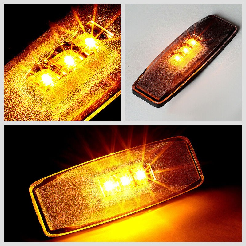 4x Smoke LED Clearance Side Marker Light For 94-02 Ram 2500/3500 Dually Fender-Lighting-BuildFastCar-BFC-SML-DOD94RAM-SM