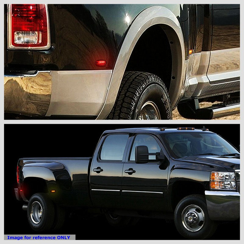 4x Smoke LED Clearance Side Marker Light For 11-18 Ford F-450 SD Dually Fender-Lighting-BuildFastCar-BFC-SML-FOR11SD-SM