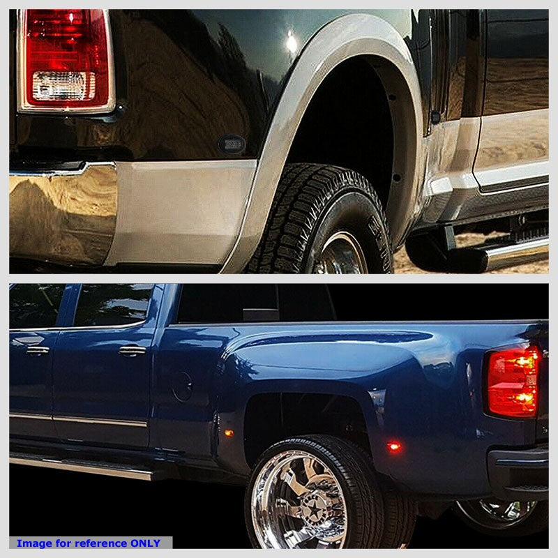 4x Smoke LED Side Marker Light For 99-10 Ford F250 F350 F450 SD Dually Fender-Lighting-BuildFastCar-BFC-SML-FOR99SD-SM