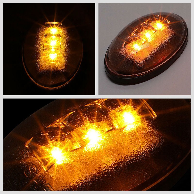 4x Smoke LED Side Marker Light For 99-10 Ford F250 F350 F450 SD Dually Fender-Lighting-BuildFastCar-BFC-SML-FOR99SD-SM
