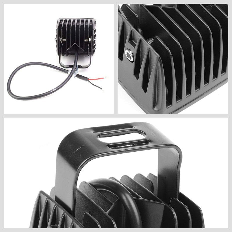 2x Top Mount Bull Bar/Roof Fog Light Lamp 6500K LED For Off Road ATV Truck SUV-Exterior-BuildFastCar