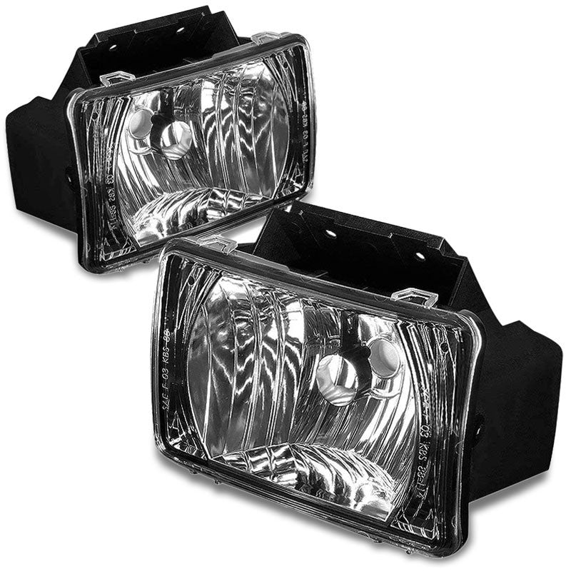 Front Bumper Driving Fog Light Lamp Black Housing Clear Lens For 04-12 Colorado-Exterior-BuildFastCar