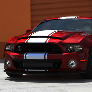 Front Bumper Fog Light Lamp+Halo Ring CCFL+Bulbs Clear For 07-14 Mustang Shelby-Exterior-BuildFastCar