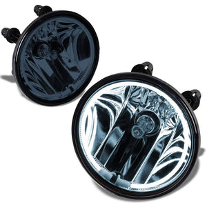Front Bumper Fog Light Lamp+Halo Ring CCFL+Bulbs Smoke For 07-14 Mustang Shelby-Exterior-BuildFastCar