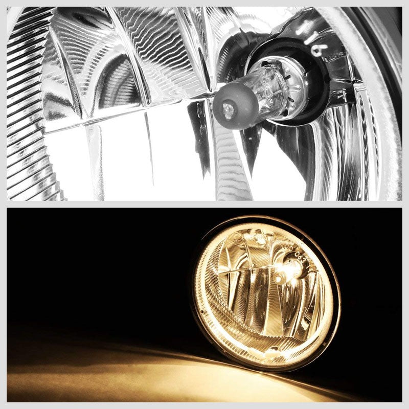 Front Bumper Driving Fog Light Lamp+Halo Ring CCFL+Bulbs Clear For 08-11 Ranger-Exterior-BuildFastCar