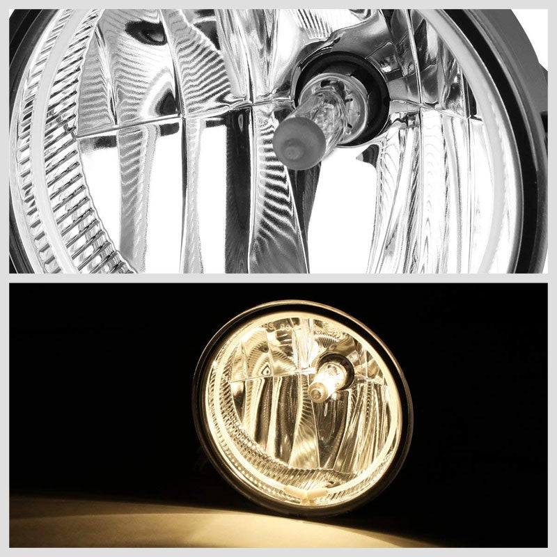 Front Bumper Fog Light Lamp+Halo Ring CCFL DRL+Bulb Clear Lens For 11-14 F-150-Exterior-BuildFastCar