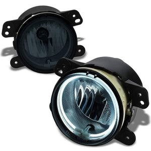 Front Bumper Fog Light Lamp+Halo Ring CCFL DRL+Bulb Smoke Lens For 11-14 Charger-Exterior-BuildFastCar