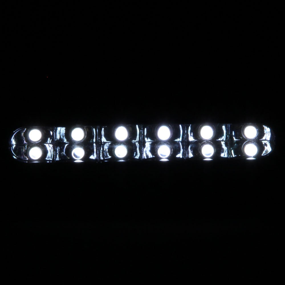 6" L Clear 12 White LED Front Bumper Day Time Running Light Fog Lamp BFC-FOLK-LED12