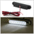 4" Long Clear 8 White LED Front Bumper Day Time Running Light Fog Lamp BFC-FOLK-LED8-T2