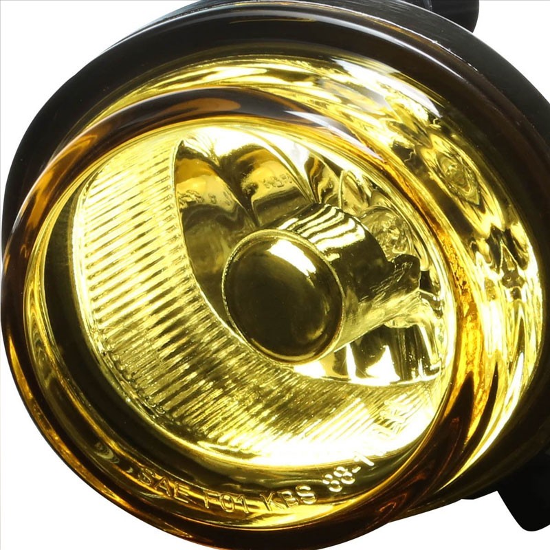 Front Bumper Driving Fog Light Lamp Kit+H11 Bulb Amber Lens For 07-09 Mazda CX-7-Exterior-BuildFastCar