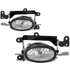 OE Style Front Left/Right Fog Light Lamp Chrome/Clear For 01-03 Honda Civic 1.7L-Lighting-BuildFastCar