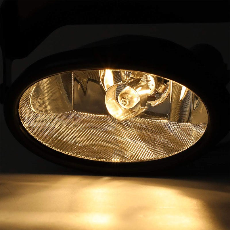 OE Style Front Left Side Fog Light Lamp Chrome/Clear For 01-03 Honda Civic 1.7L-Lighting-BuildFastCar