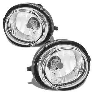 OE Style Front Left & Right Fog Light Lamp Chrome/Clear For 06-12 Mazda MX-5-Lighting-BuildFastCar-BFC-FOLK-MAZ07CX7-LR