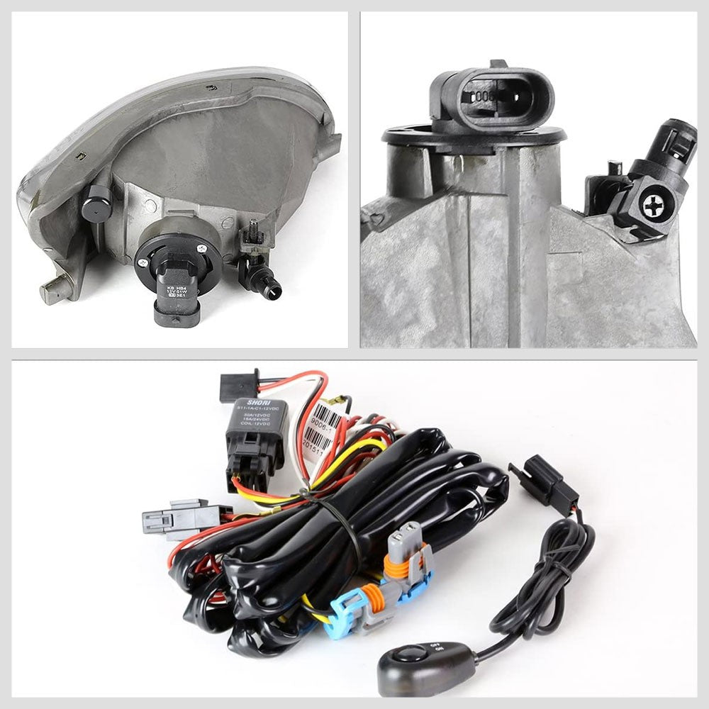 Lexus RX330 XU30 Clear Lens Reflector Fog Light Lamp Kit