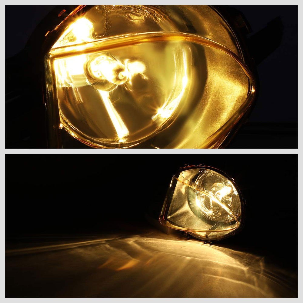 Front Bumper Amber Lens Fog Light Lamp+Bulbs For 07-08 BMW 328i 328xi-Lighting-BuildFastCar
