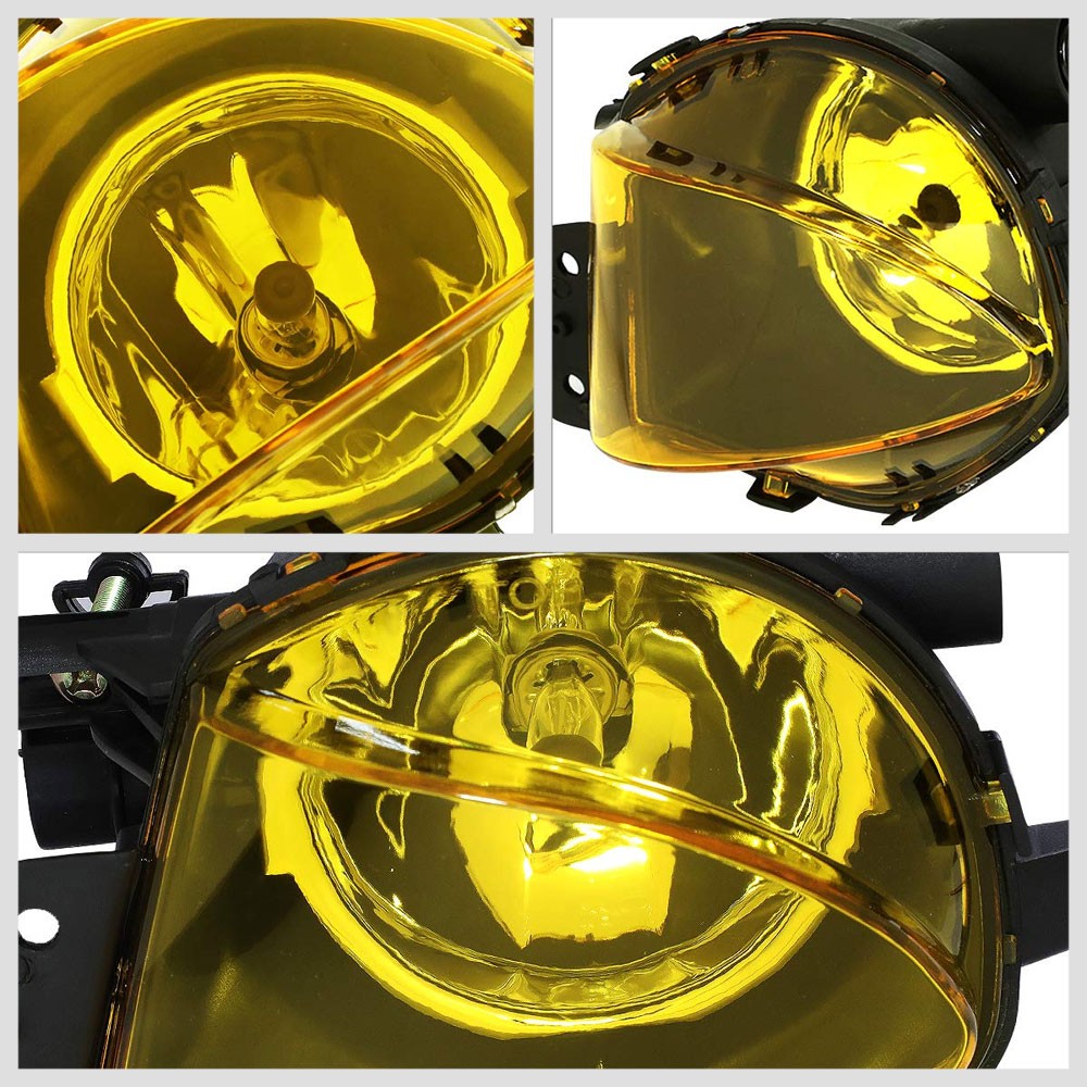 Front Bumper Amber Lens Fog Light Lamp+Bulbs For 07-08 BMW 328i 328xi-Lighting-BuildFastCar