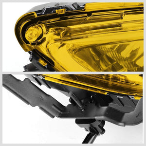 Front Bumper Driving Fog Light Kit Lamp+Bulbs Amber Lens For 11-13 Elantra 4Dr-Exterior-BuildFastCar