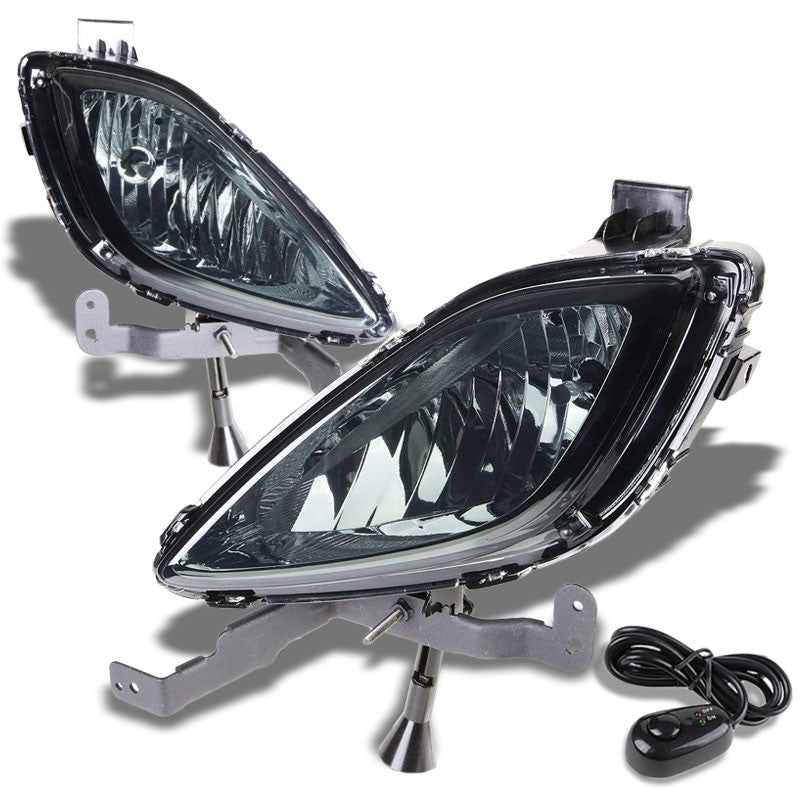 Smoke Chrome Bumper Fog Light/Lamp Hyundai 2011-2013 Elantra BFC-FOLK-ZTL132SM