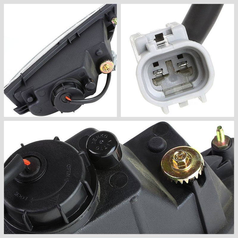 Clear Lens OE Front Bumper Fog Light Lamp+Bulb For Toyota 01-02 Corolla E120