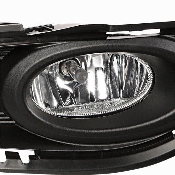 Clear Lens Front Bumper Fog Light Lamp+Bezel Cover+Switch For 16-18 HR-V Gen 2-Exterior-BuildFastCar