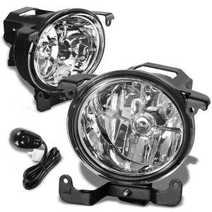 Front Bumper Driving Fog Light Lamp+Switch+Bulbs Clear Lens For 03-05 Accent 4Dr-Exterior-BuildFastCar