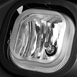 Front Fog Light Lamp Black Bezel+Bulbs Clear Lens For 11-16 F-Series Super Duty-Exterior-BuildFastCar