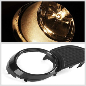 Front Bumper Fog Light Lamp Kit Black Bezel+Bulbs Amber Lens For 11-17 Sienna-Exterior-BuildFastCar