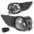 Front Bumper Fog Light Lamp Kit Black Bezel+Bulbs Clear Lens For 11-17 Sienna-Exterior-BuildFastCar