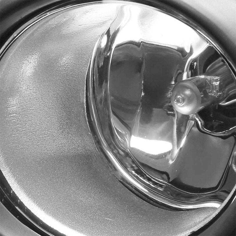Front Bumper Replace Fog Light Lamp Chrome Bezel+Bulb Clear Len For 11-17 Sienna-Exterior-BuildFastCar
