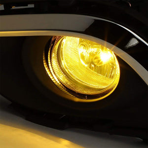 Front Bumper Fog Light Lamp Kit Chrome Bezel+Bulb Amber Lens For 14-16 Mazda 6-Exterior-BuildFastCar